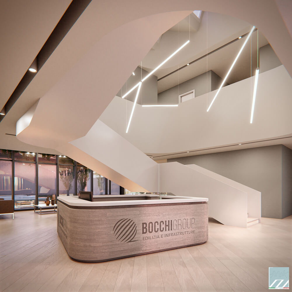 Vista della reception