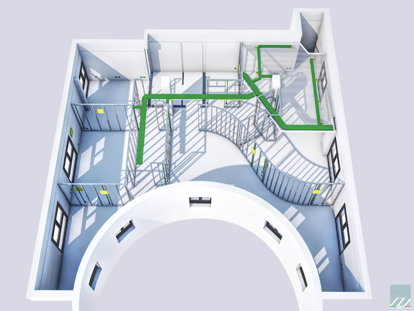 Vista del modello BIM di progetto