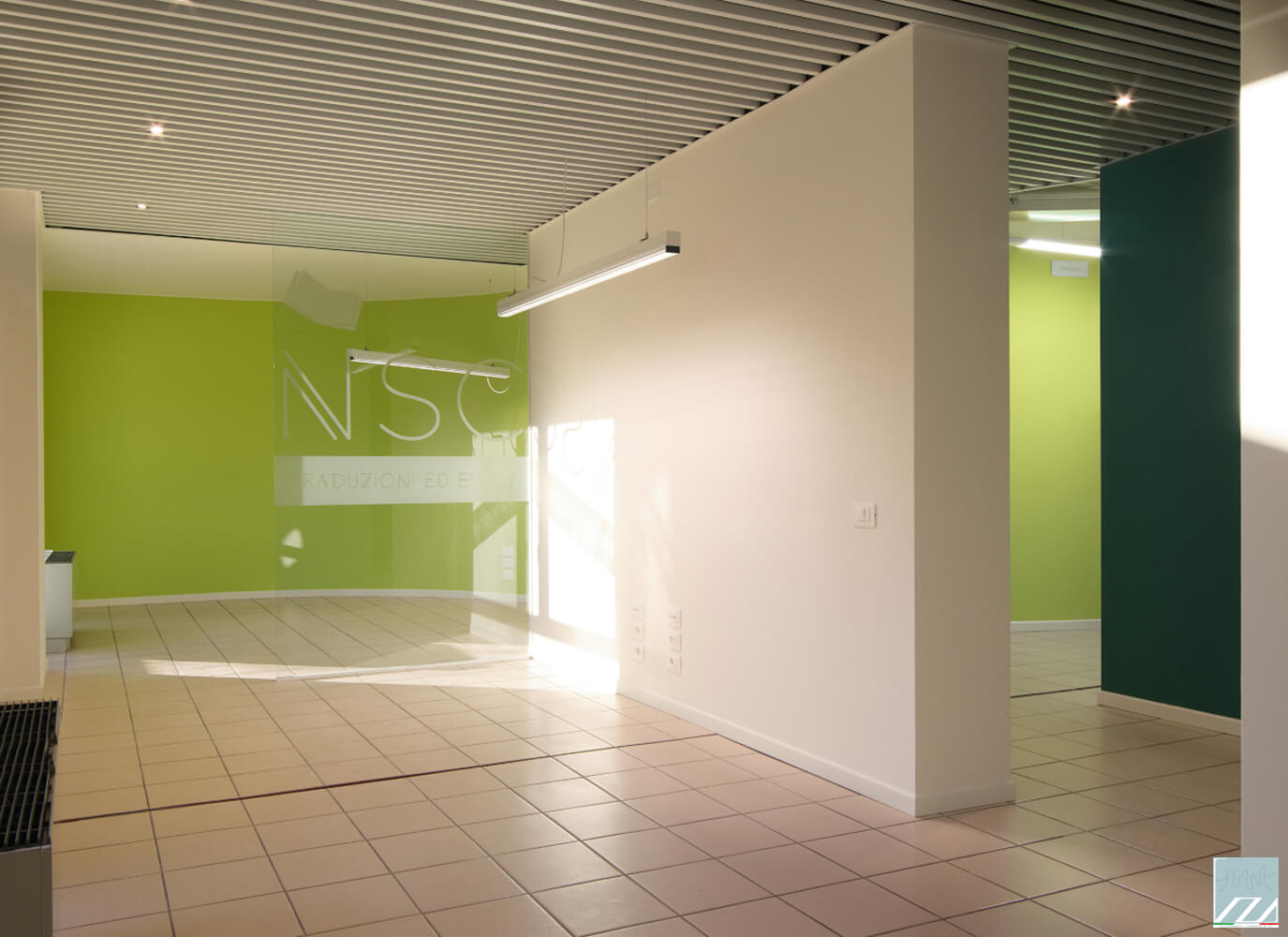 Vista della reception