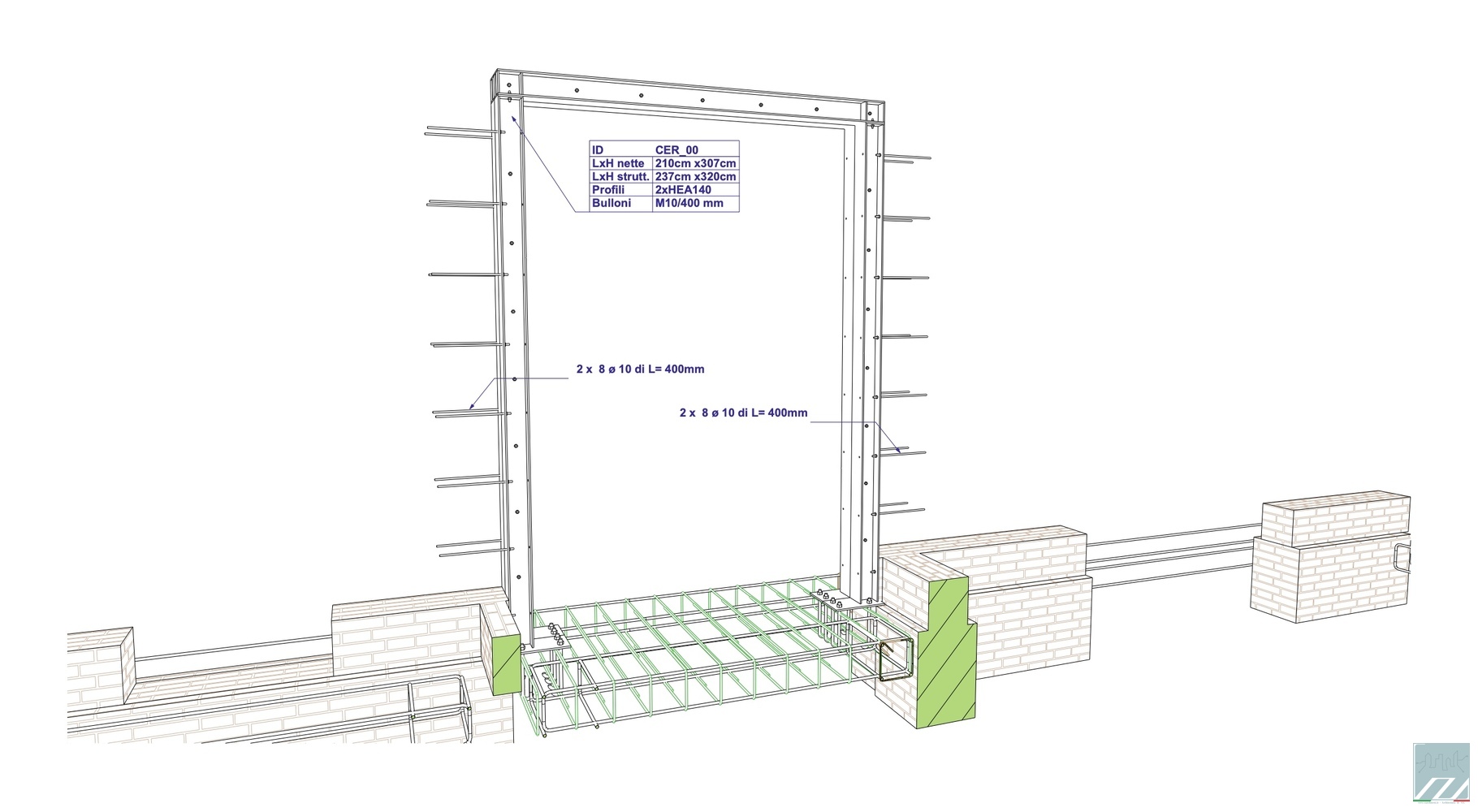 Dettaglio di cerchiatura