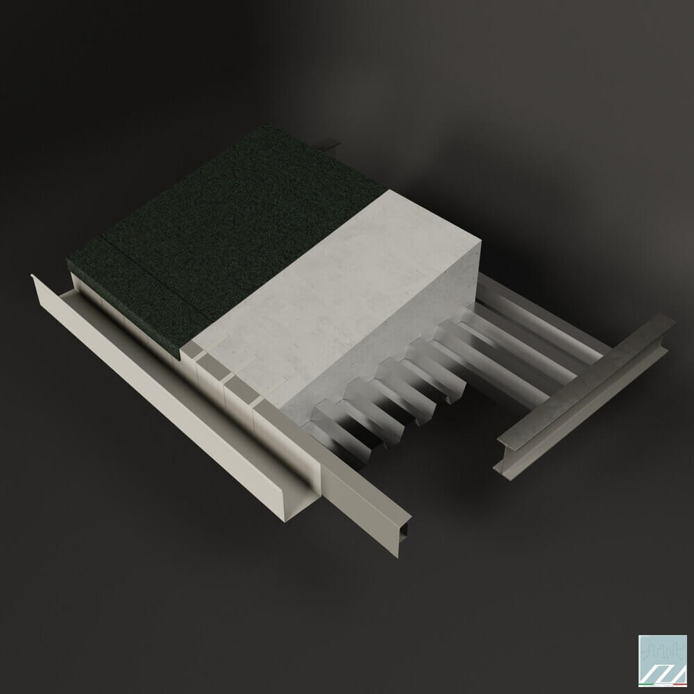 Dettaglio 3D del cornicione