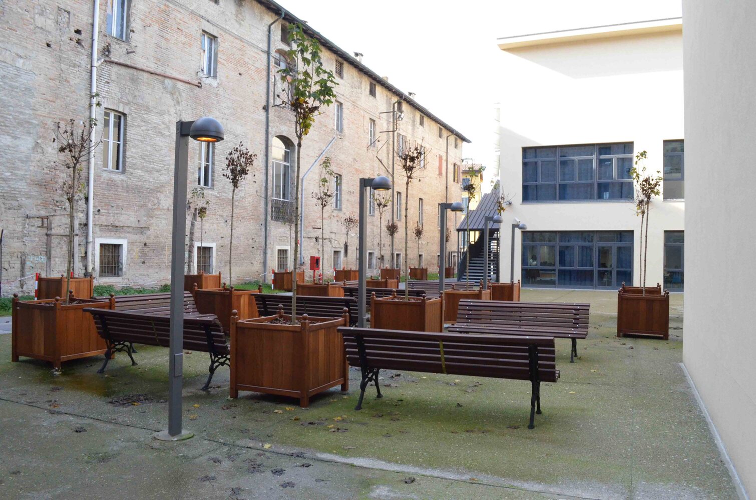 Vista dalla corte interna