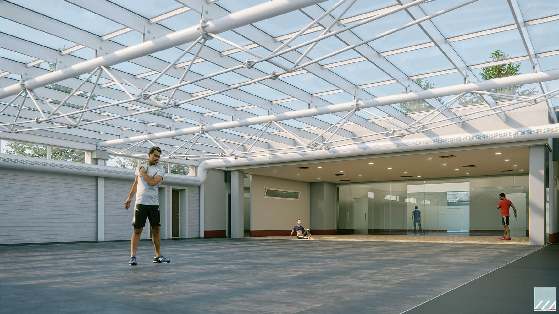 Vista della palestra