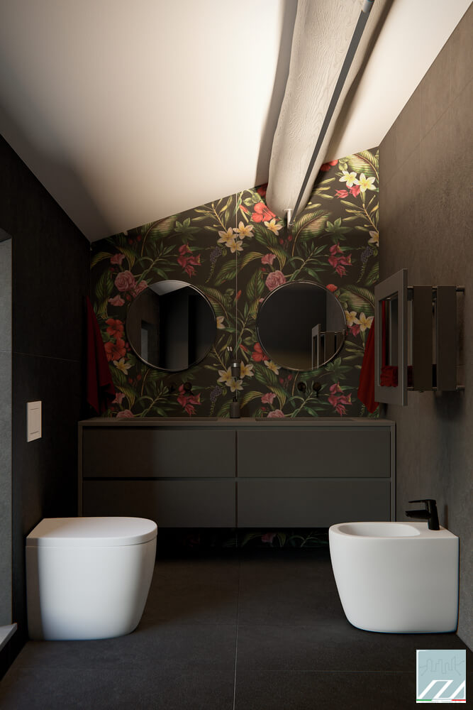 Vista della zona giorno