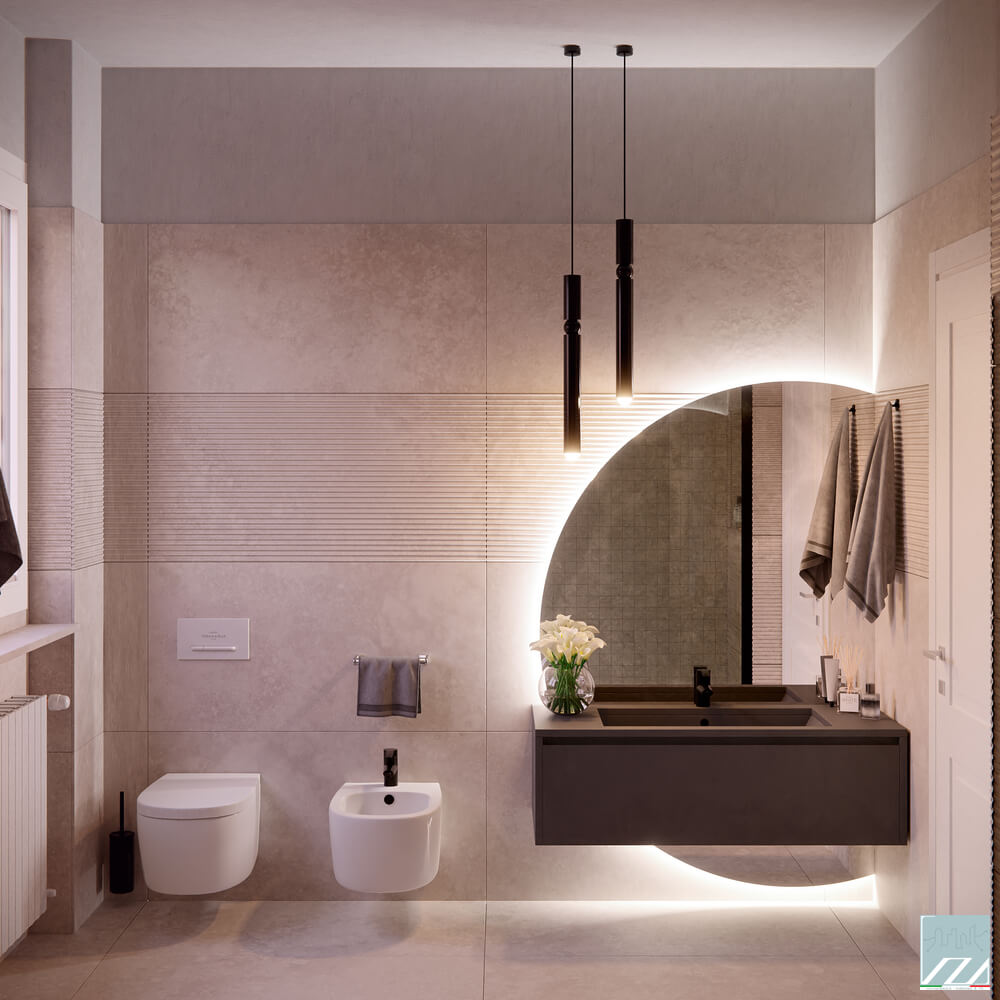 Vista della zona giorno