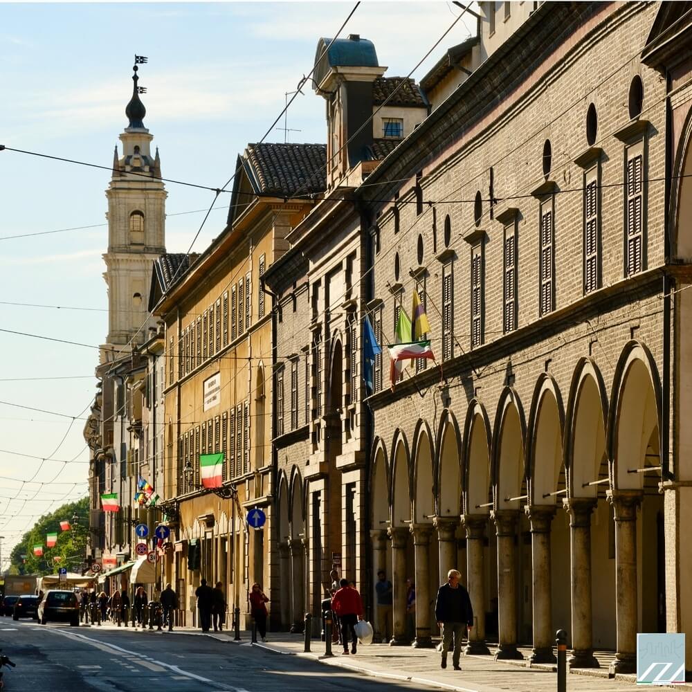 Via d'Azeglio e l'Ospedale Vecchio